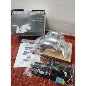 Glacier Bay Builders 4 In Centerset 2 Handle Bath Faucet Chrome HD67091W 6B01